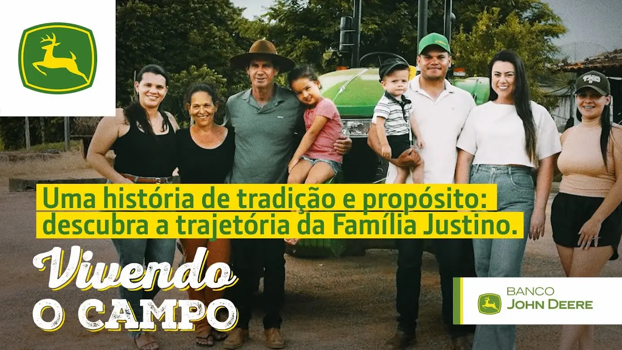 foto da família Justino no episódio do vivendo o campo sobre financiamento para cafeicultura